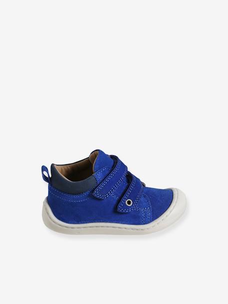 Bottillons scratchés cuir souple bébé premiers pas bleu+bleu électrique+marine 7 - vertbaudet enfant 