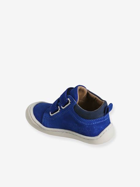 Bottillons scratchés cuir souple bébé premiers pas bleu+bleu électrique+marine 8 - vertbaudet enfant 