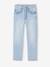 Jean droit MorphologiK fille tour de hanches Fin denim bleached+stone 1 - vertbaudet enfant 