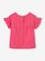 T-shirt manches volantées personnalisable bébé coton biologique écru+fuchsia 9 - vertbaudet enfant 