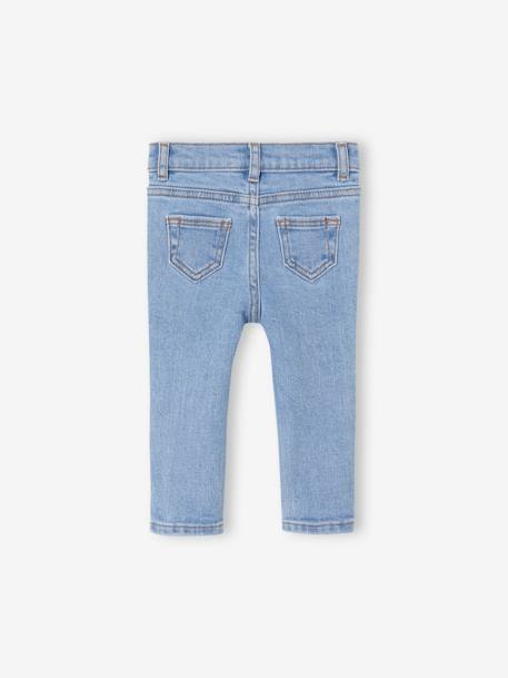 Jean bébé coupe droite BASICS denim bleached+denim brut+denim gris 2 - vertbaudet enfant 