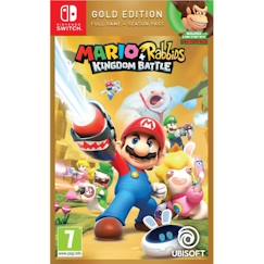 Jouet-Jeux vidéos et jeux d'arcade-Jeux vidéos-Mario + Lapins Crétins Kingdom Battle Édition Gold Jeu Switch