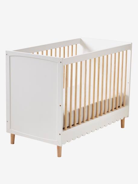 Lit bébé évolutif LIGNE FESTON blanc 4 - vertbaudet enfant 