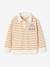 Sweat rayé col polo garçon rayé marron 1 - vertbaudet enfant 