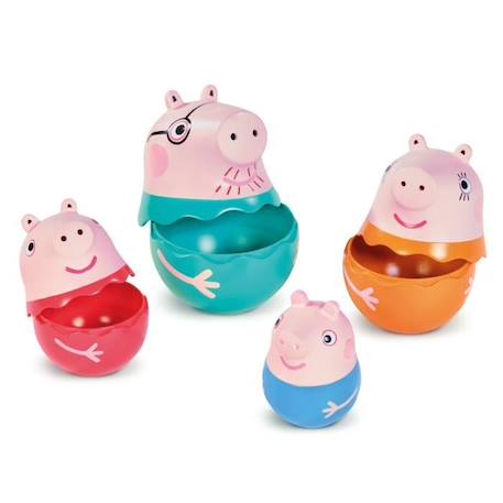 Jeu de personnages gigognes Peppa Pig - TOOMIES - Pour le bain et l'imagination - Mixte - Dès 18 mois BLANC 2 - vertbaudet enfant 