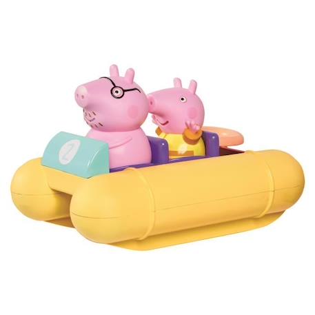 Pédalo Peppa Pig - TOMY - Jouet de bain - Figurines gicleurs d'eau - Mécanisme à ficelle JAUNE 2 - vertbaudet enfant 