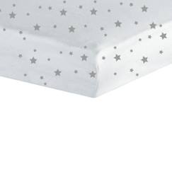 Linge de maison et décoration-Linge de lit bébé-Drap-housse-Drap housse bébé TROIS KILOS SEPT - 60x120 cm - motif étoiles en jersey 100% coton