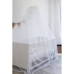 Chambre et rangement-Chambre-Lit bébé, lit enfant-Accessoires de lit-Ciel de lit - Blanc - pour bébé - 100% polyester - 2m