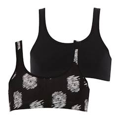 -ATHENA Lot de 2 brassières Girl Mode by   Fille Noir FILLE