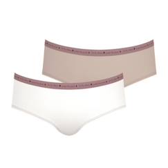 ATHENA Lot de 2 boxers  Micro recyclé Girl by Marron-Beige FILLE  - vertbaudet enfant