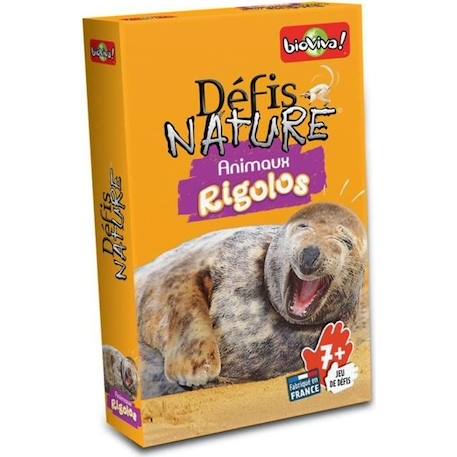 Jeu de cartes BIOVIVA Défis Nature - Animaux rigolos pour enfants à partir de 7 ans ORANGE 1 - vertbaudet enfant 