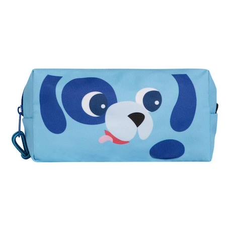 Garçon-Accessoires-Grande Trousse Chien - Draeger Paris - Team Kids - Bleu - Polyester recyclé - 19 x 6 x 13,5 cm