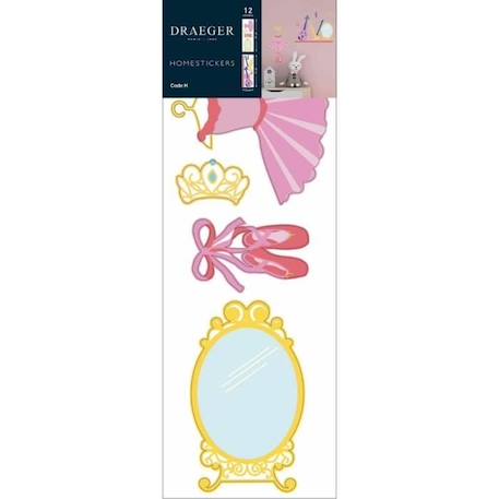 Sticker Mural Ballerine - Draeger Paris ROSE 1 - vertbaudet enfant 