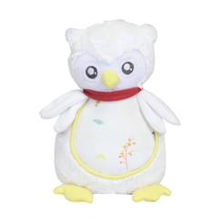 Jouet-Peluche musicale - Plush - Chouette - Pour bébé - Blanc - Motif forêt