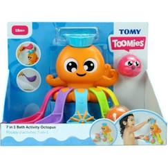 -Poulpy d'activités 7-en-1 - TOMY - Jouet de bain éducatif pour bébé - Bleu - 12 mois et plus