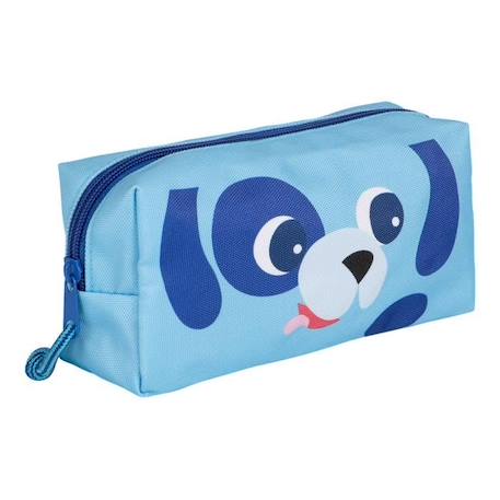 Grande Trousse Chien - Draeger Paris - Team Kids - Bleu - Polyester recyclé - 19 x 6 x 13,5 cm BLEU 2 - vertbaudet enfant 