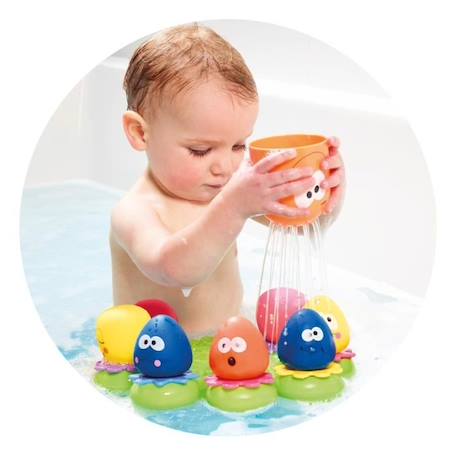 Jouet de bain TOMY - Poulpy et Compagnie - Maman Pieuvre et 8 Bébé Pieuvres - Mixte - A partir de 12 mois ORANGE 3 - vertbaudet enfant 