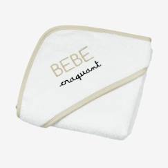 Linge de maison et décoration-Sortie de bain - Beige - Bébé - Mixte - 70 x 70 cm - 100% coton