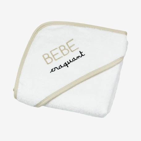 Sortie de bain - Beige - Bébé - Mixte - 70 x 70 cm - 100% coton BEIGE 1 - vertbaudet enfant 