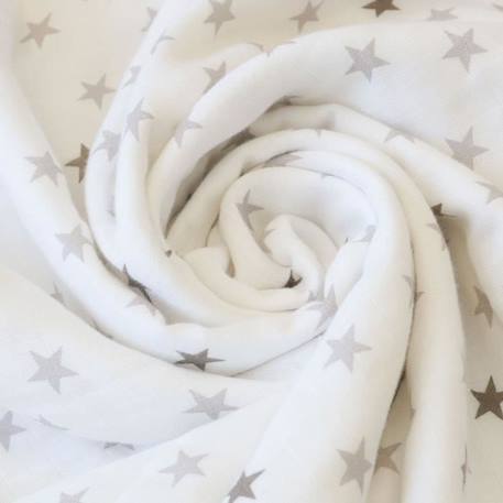 Lange bébé OEKO-TEX - Lot de 3 étoiles Blanc BLANC 2 - vertbaudet enfant 