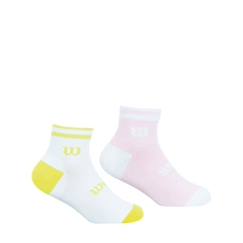 -WILSON Lot de 2 paires de chaussettes basses fille Essentiel Wilson Blanc FILLE