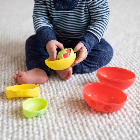 Jouet à empiler TOMY - Fruits à empiler - Adorable et stimulant pour les jeunes esprits en pleine croissance ! ROUGE 4 - vertbaudet enfant 