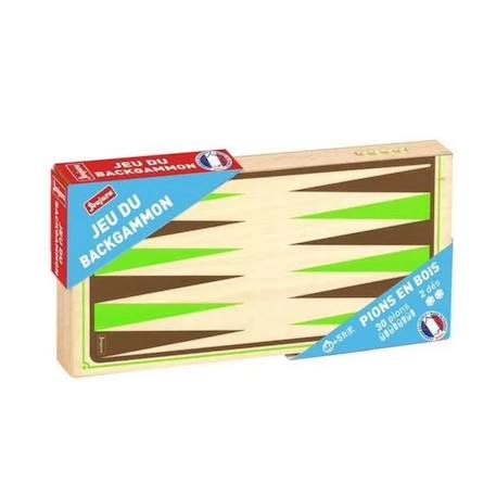 Jeu de Backgammon - JEUJURA - Coloris Unique - Mixte - Enfant - Beige BEIGE 1 - vertbaudet enfant 