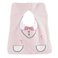 Bavoir Mistinguette - 100% coton - 1er âge - Rose  - vertbaudet enfant