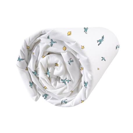 Drap-housse imprimé 100% coton, LE PETIT PRINCE BIRD. Taille : 90x190 cm BLANC 2 - vertbaudet enfant 