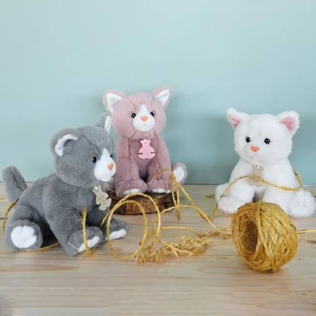 Peluche bébé chat - HISTOIRE D'OURS - Gris - Doux et moelleux - Cadeau idéal dès la naissance GRIS 2 - vertbaudet enfant 