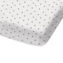 Drap-housse imprimé 100% coton - MARVEL - SPIDERMAN HERO - Gris - Naturelle - Chambre  - vertbaudet enfant