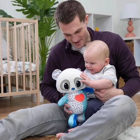 Peluche musicale Mon Panda Douce Nuit - TOMY - Pour bébé - Battements de cœur, vibrations et lumière apaisante BLANC 4 - vertbaudet enfant 