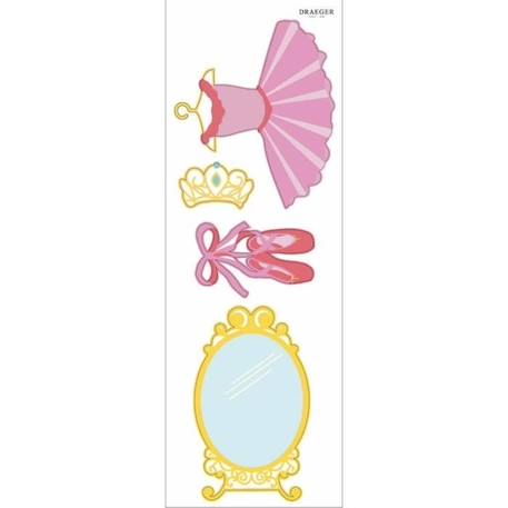 Sticker Mural Ballerine - Draeger Paris ROSE 2 - vertbaudet enfant 