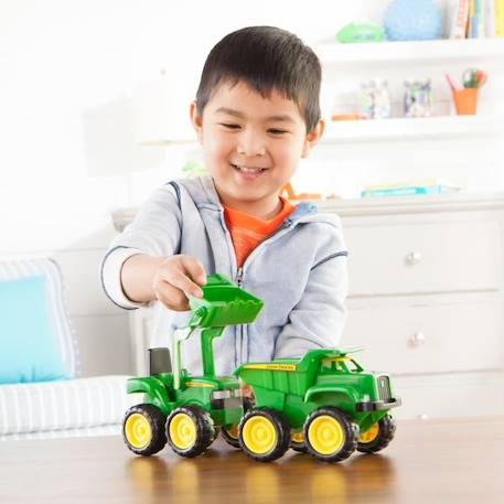 Camion Benne Tracteur JD - John Deere - Jouet Enfant - Vert - Coffret Mini Véhicules à Roues Libres VERT 2 - vertbaudet enfant 