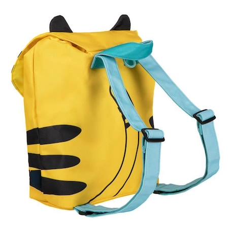 Sac à dos enfant - Draeger Paris - Grand format - Tigre jaune - Polyester recyclé JAUNE 3 - vertbaudet enfant 