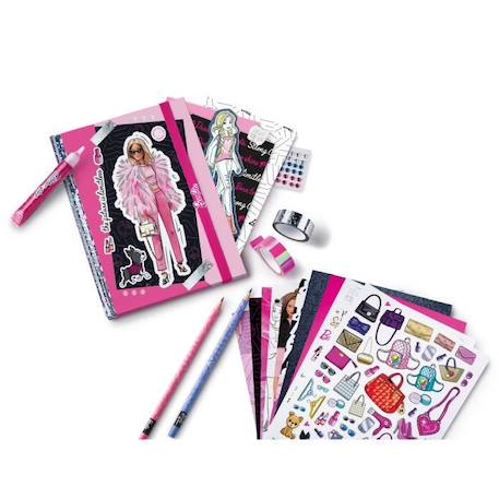 Maped Creativ - Scrapbooking Barbie - Kit Complet avec 55 Accessoires - A Partir de 7 Ans BLANC 4 - vertbaudet enfant 