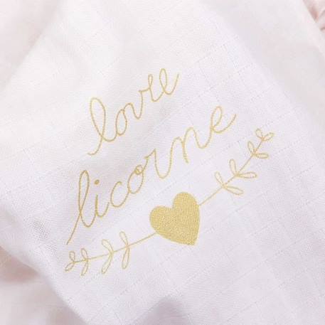 Maxi langes - Marque inconnue - Lot de 2 - 100% mousseline de coton doux et absorbant - Rose et blanc BLANC 2 - vertbaudet enfant 