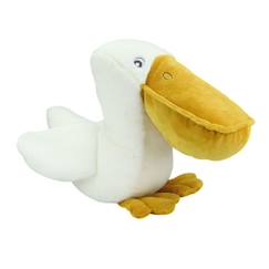 Jouet-Premier âge-Peluches-Peluche - Gaëtan le pélican - Blanc - 30 cm - Pour bébé - Intérieur