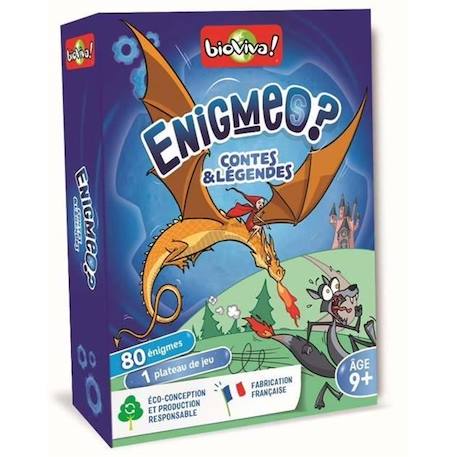 Jeu de cartes - BIOVIVA - Enigmes Contes et légendes - Mixte 7 ans - Jeu de société BLEU 1 - vertbaudet enfant 