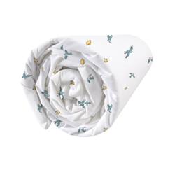 Linge de maison et décoration-Linge de lit enfant-Drap-housse-Drap-housse imprimé 100% coton, LE PETIT PRINCE BIRD. Taille : 90x190 cm