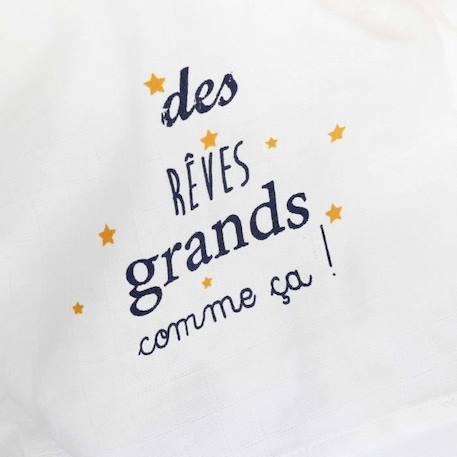 Maxi langes - TROIS KILOS SEPT - Lot de 2 - 100% mousseline de coton doux et absorbant BLANC 3 - vertbaudet enfant 