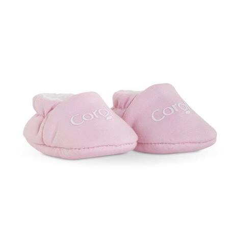 Chaussons roses pour poupon 30 cm - COROLLE - Faciles à enfiler - Mixte BLANC 1 - vertbaudet enfant 