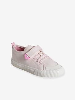 Chaussures-Chaussures fille 23-38-Baskets, tennis-Baskets toile lacets élastiqués fille collection maternelle