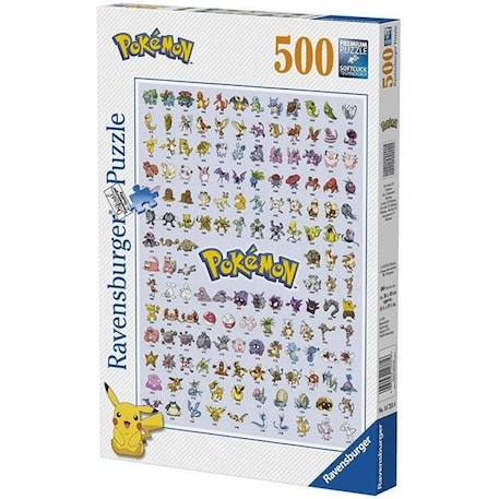 Puzzle POKÉMON 500 pièces - Pokédex première génération - Ravensburger BLANC 1 - vertbaudet enfant 