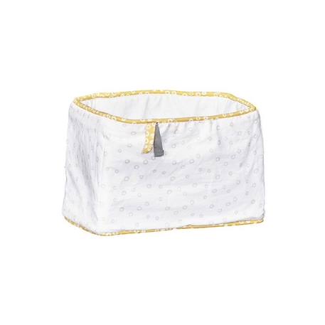 Paniere tissu en coton blanc BLANC 1 - vertbaudet enfant 