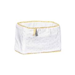 Paniere tissu en coton blanc  - vertbaudet enfant