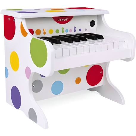 Piano électronique en bois JANOD Mon premier piano électronique (bois) - Dès 3 Ans BLANC 1 - vertbaudet enfant 