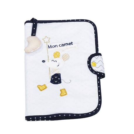 Protege Carnet De Sante en coton blanc BLANC 1 - vertbaudet enfant 