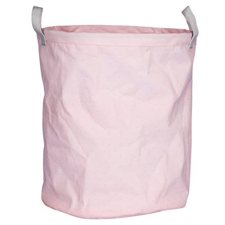 Panière de rangement tissu 31x39x31cm en coton Rose ROSE 1 - vertbaudet enfant 