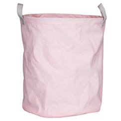 Panière de rangement tissu 31x39x31cm en coton Rose  - vertbaudet enfant